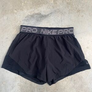 Nike Pro Women's (Med) Black running Shorts